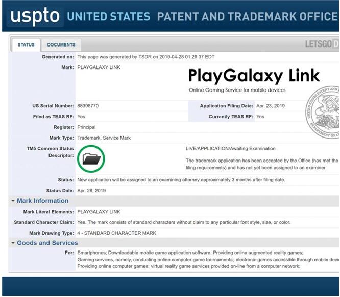 对标苹果Arcade？三星申请PlayGalaxy Link商标