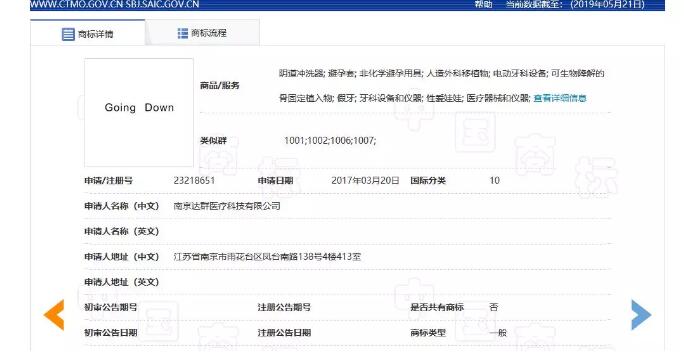 二审判定：“Going Down”作为商标使用有不良影响（附判决书）