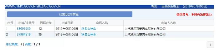 五菱申请注册“秋名山神车”商标！ 官方玩梗玩出新意？