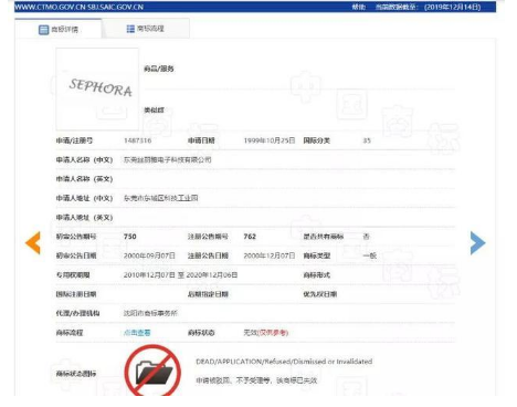 丝芙兰“SEPHORA”商标被抢注，看丝芙兰如何面对侵权