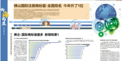 佛山国际注册商标量：全国排名 今年升了1位