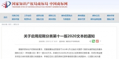 2020.1.1起！“尼斯分类第十一版2020文本”正式启用