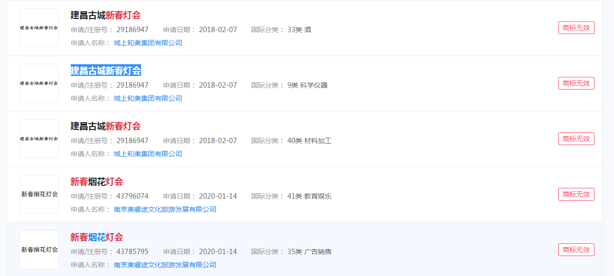 新春灯会能申请商标注册吗？