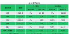 社保个人部分每月缴费多少(社保个人和企业缴费比例明细表)