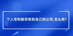 个人专利能否转到自己的公司（个人专利转到自己的公司怎么转）