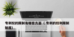 专利权的限制有哪些方面（ 专利的权利限制制度）