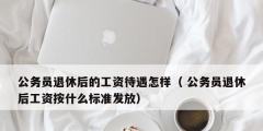 公务员退休后的工资待遇怎样（ 公务员退休后工资按什么标准发放）