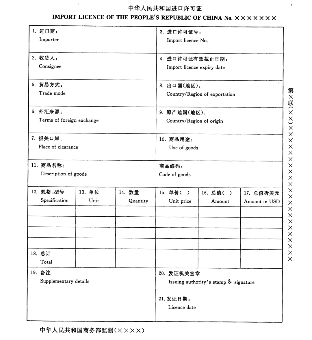 进出口货物许可证（进出口货物许可证管理含义）