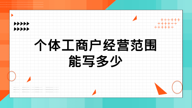 个体工商注册经营范围有哪些（个体工商户的注册和经营特征是什么）