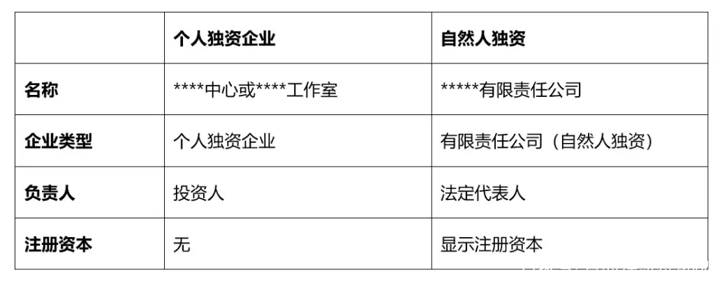 自然人独资属于什么企业类型(自然人独资和个人独资企业的区别)