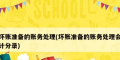 坏账准备的账务处理(坏账准备的账务处理会计分录)