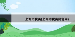 上海市税务(上海市税务局官网)