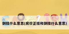 倒挂什么意思(房价正挂和倒挂什么意思)
