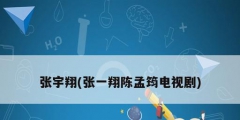 张宇翔(张一翔陈孟筠电视剧)