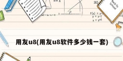 用友u8(用友u8软件多少钱一套)