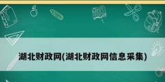 湖北财政网(湖北财政网信息采集)