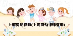 上海劳动律师(上海劳动律师咨询)