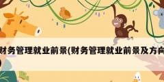 财务管理就业前景(财务管理就业前景及方向)