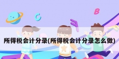 所得税会计分录(所得税会计分录怎么做)