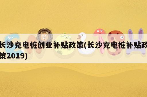 长沙充电桩创业补贴政策(长沙充电桩补贴政策2019)