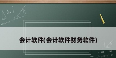 会计软件(会计软件财务软件)