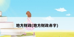 地方财政(地方财政赤字)