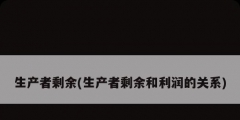 生产者剩余(生产者剩余和利润的关系)
