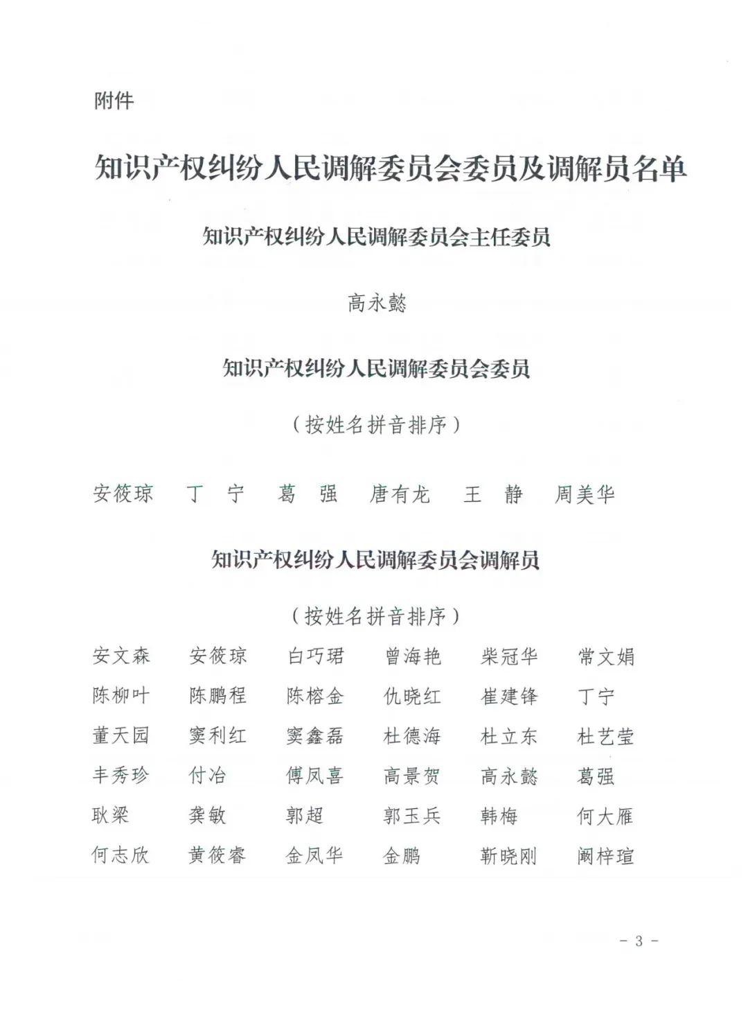 世誉鑫诚合伙人李世端和仲伯煊被聘用为首都知识产权纠纷人民委员会调解员